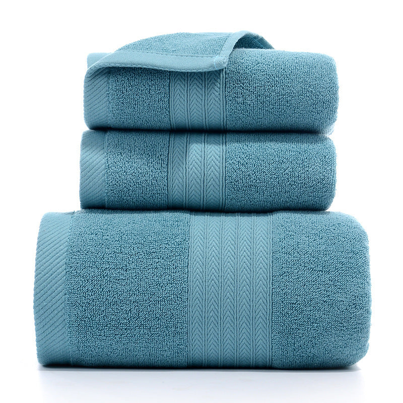 Pure Line Cotton Three Towel Set