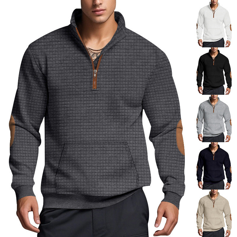 The Belmont Half Zip Jacquard Style Pullover