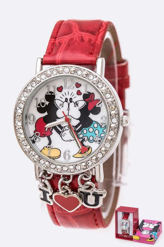 Kisses Mickey Minnie Disney Watch