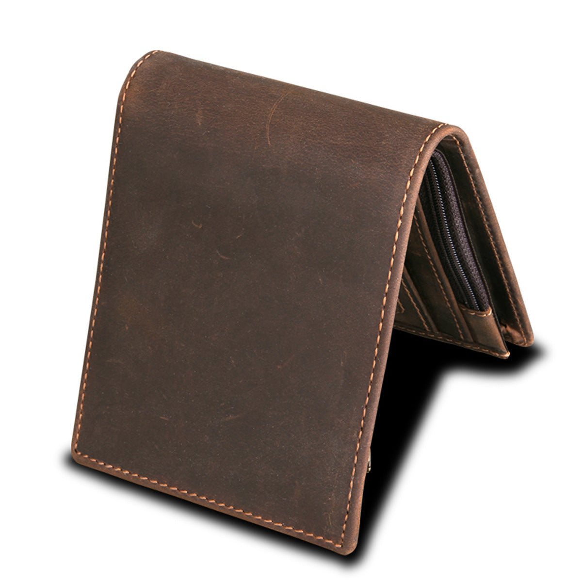 Crazy Horse Leather RFID Wallet