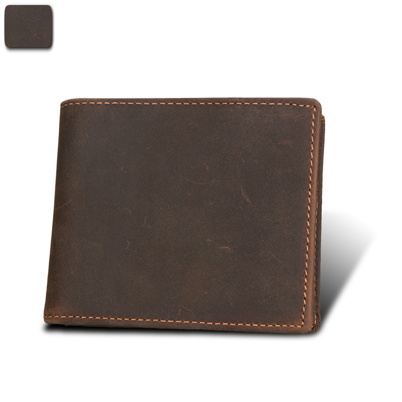 Crazy Horse Leather RFID Wallet