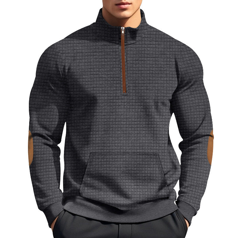 The Belmont Half Zip Jacquard Style Pullover