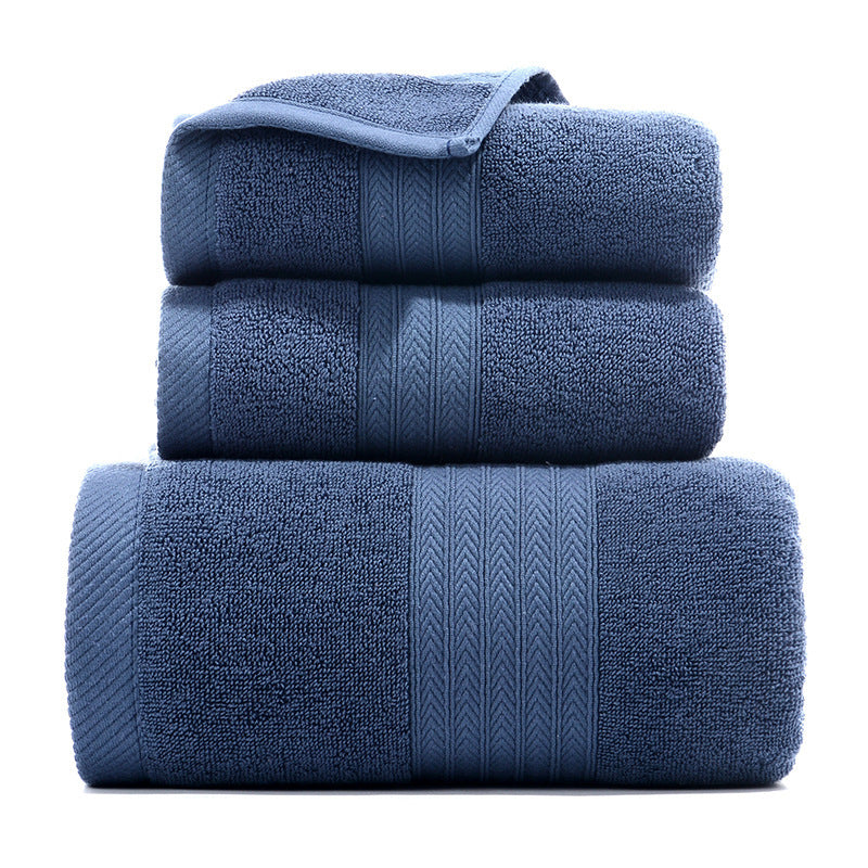 Pure Line Cotton Three Towel Set