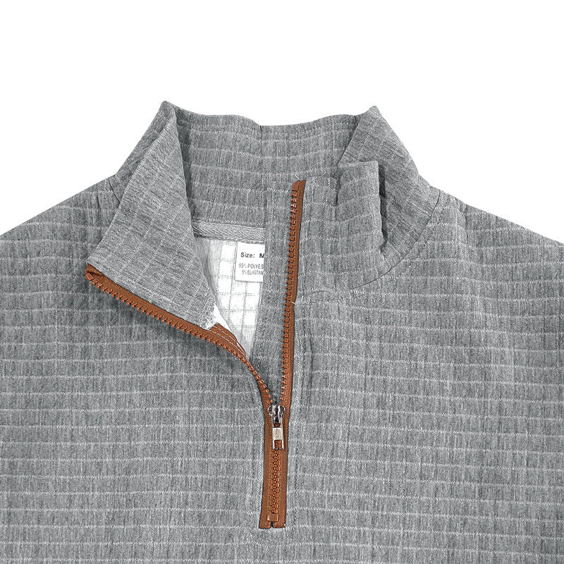 The Belmont Half Zip Jacquard Style Pullover