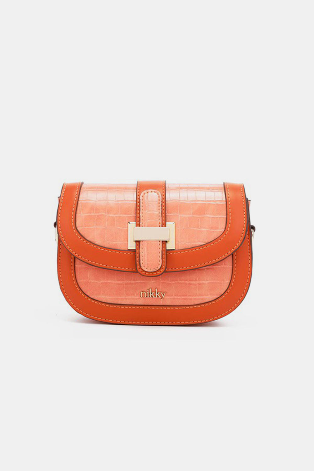 Nicole Lee Croc Embossed Crossbody Bag