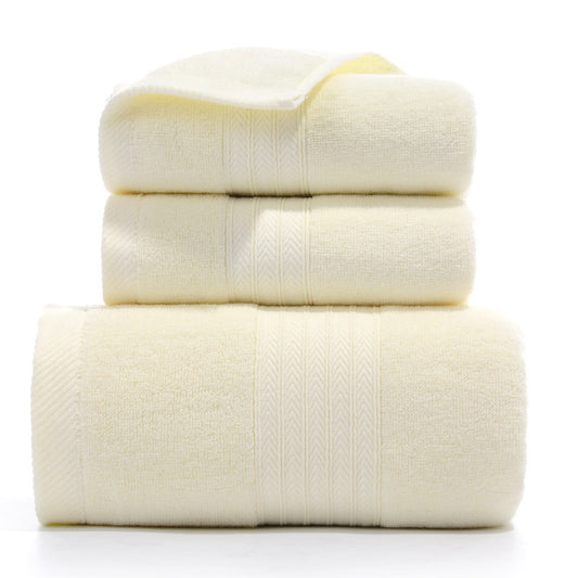 Pure Line Cotton Three Towel Set