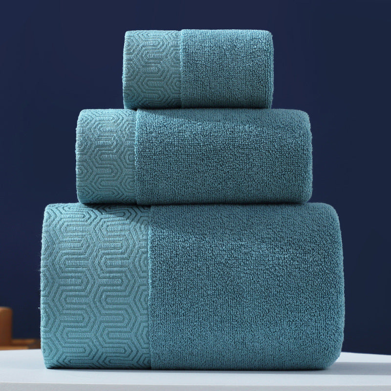 Pure Line Cotton Three Towel Set