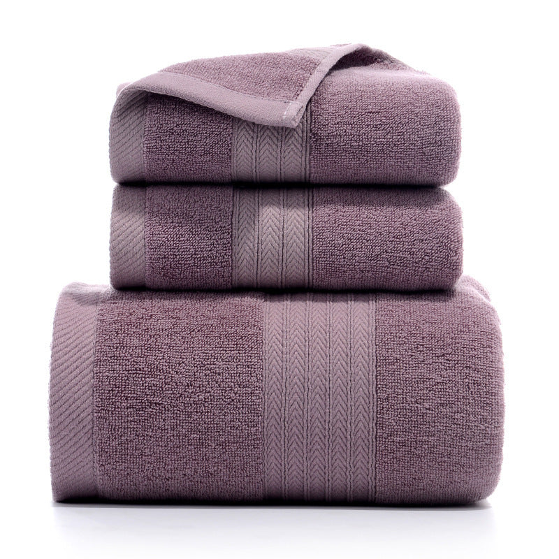 Pure Line Cotton Three Towel Set