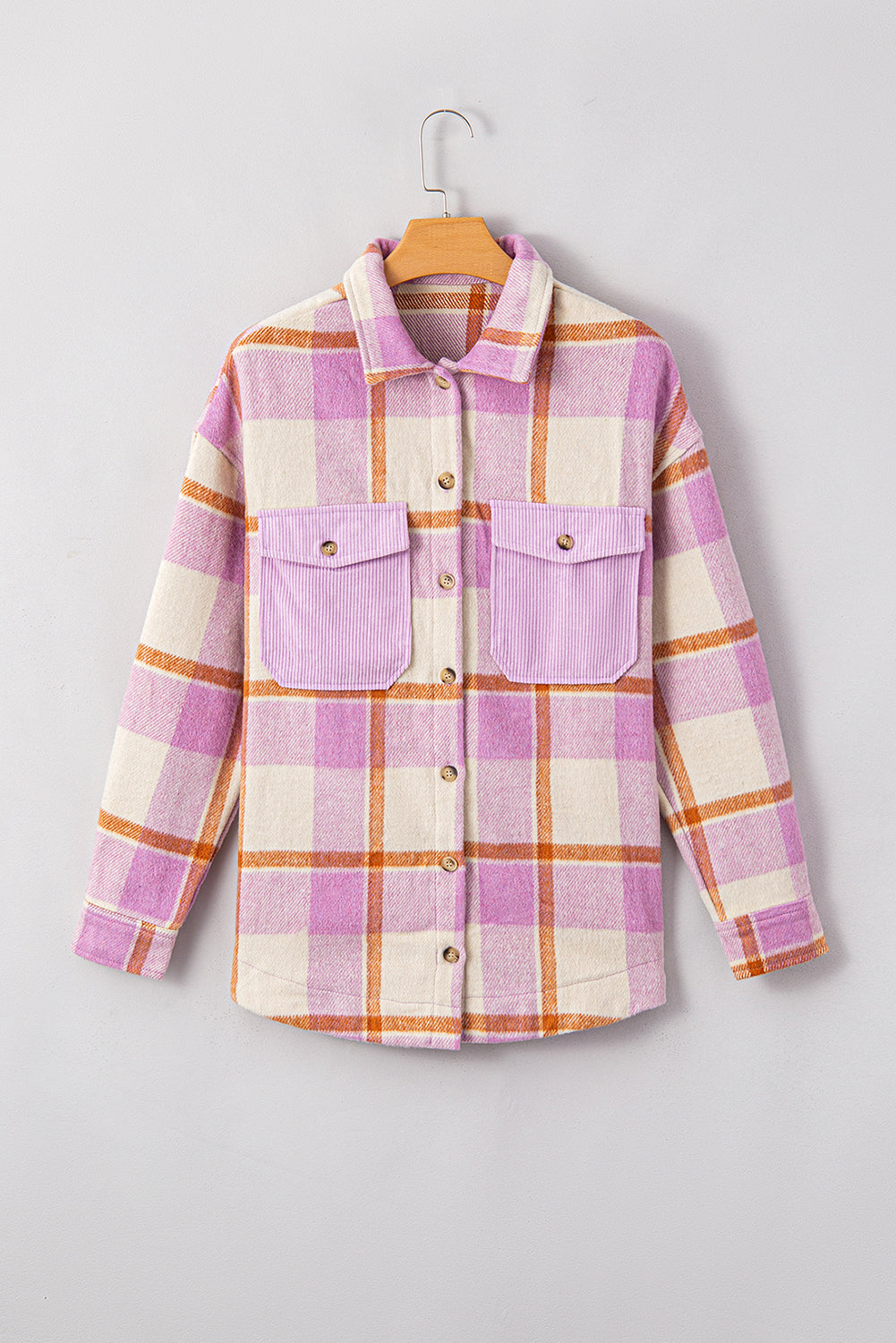 The Rustic Chic Plaid Corduroy Shacket