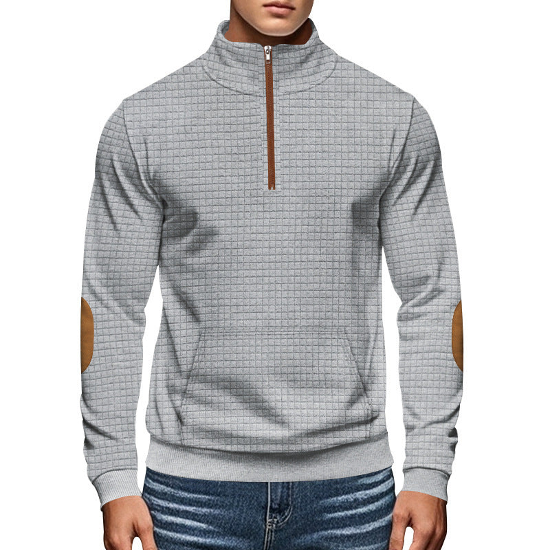 The Belmont Half Zip Jacquard Style Pullover