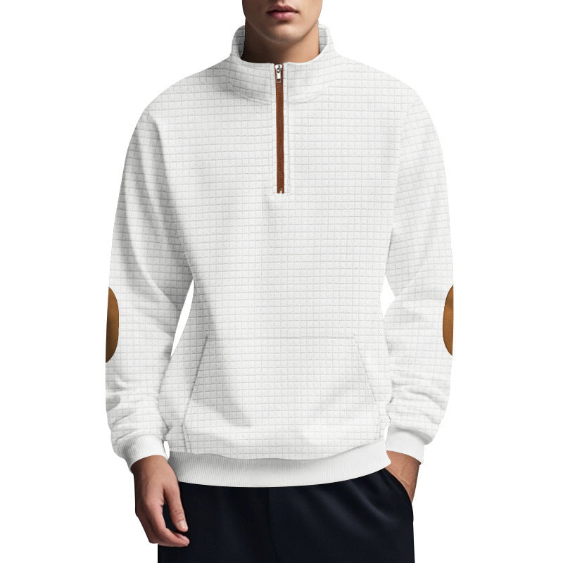 The Belmont Half Zip Jacquard Style Pullover