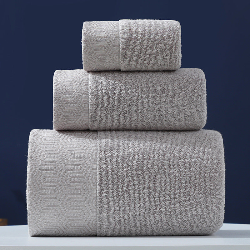 Pure Line Cotton Three Towel Set