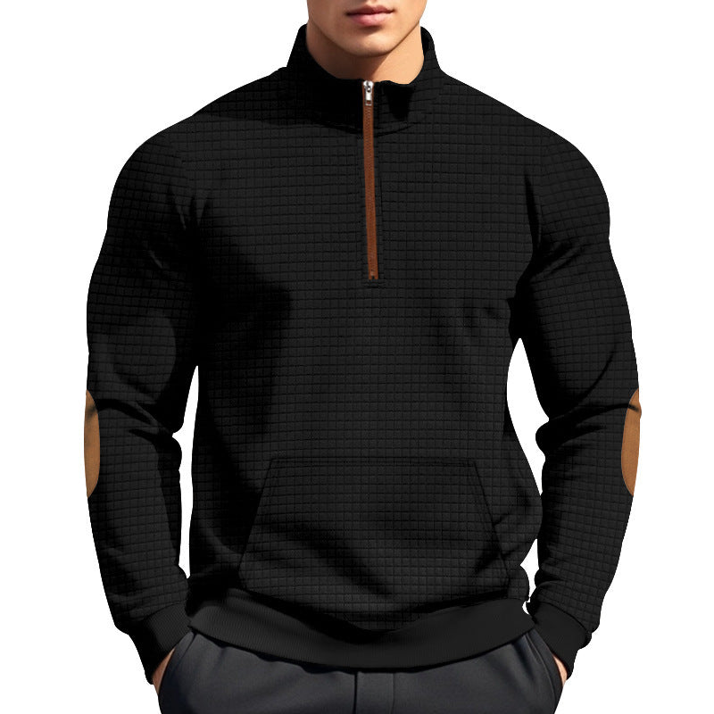 The Belmont Half Zip Jacquard Style Pullover