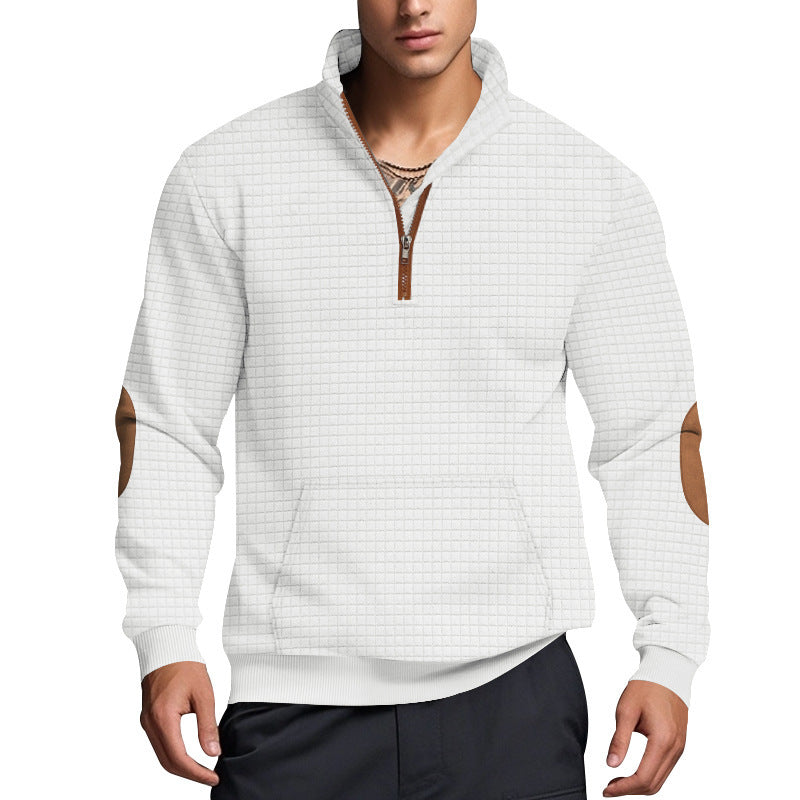 The Belmont Half Zip Jacquard Style Pullover