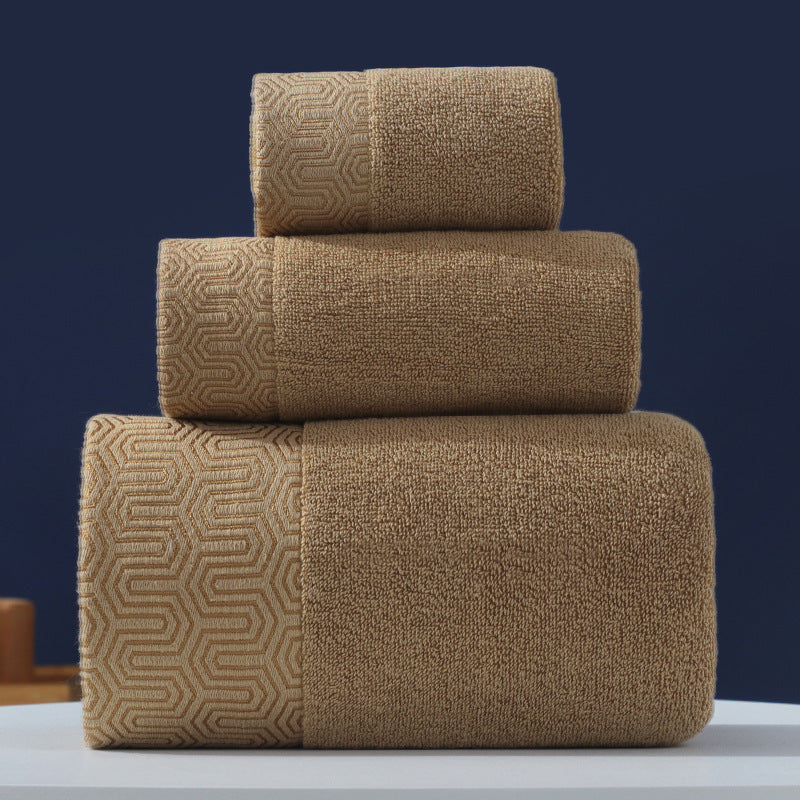 Pure Line Cotton Three Towel Set